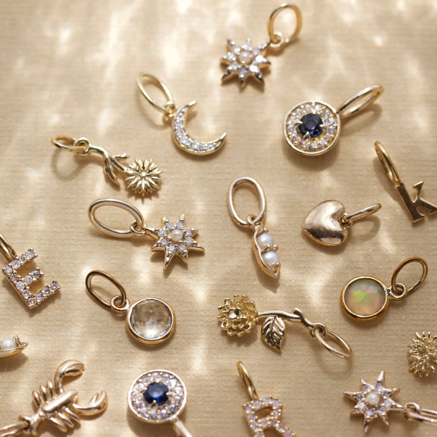 Diamond Crescent Moon Charm 5 Diamond Crescent Moon Charm - Image 5