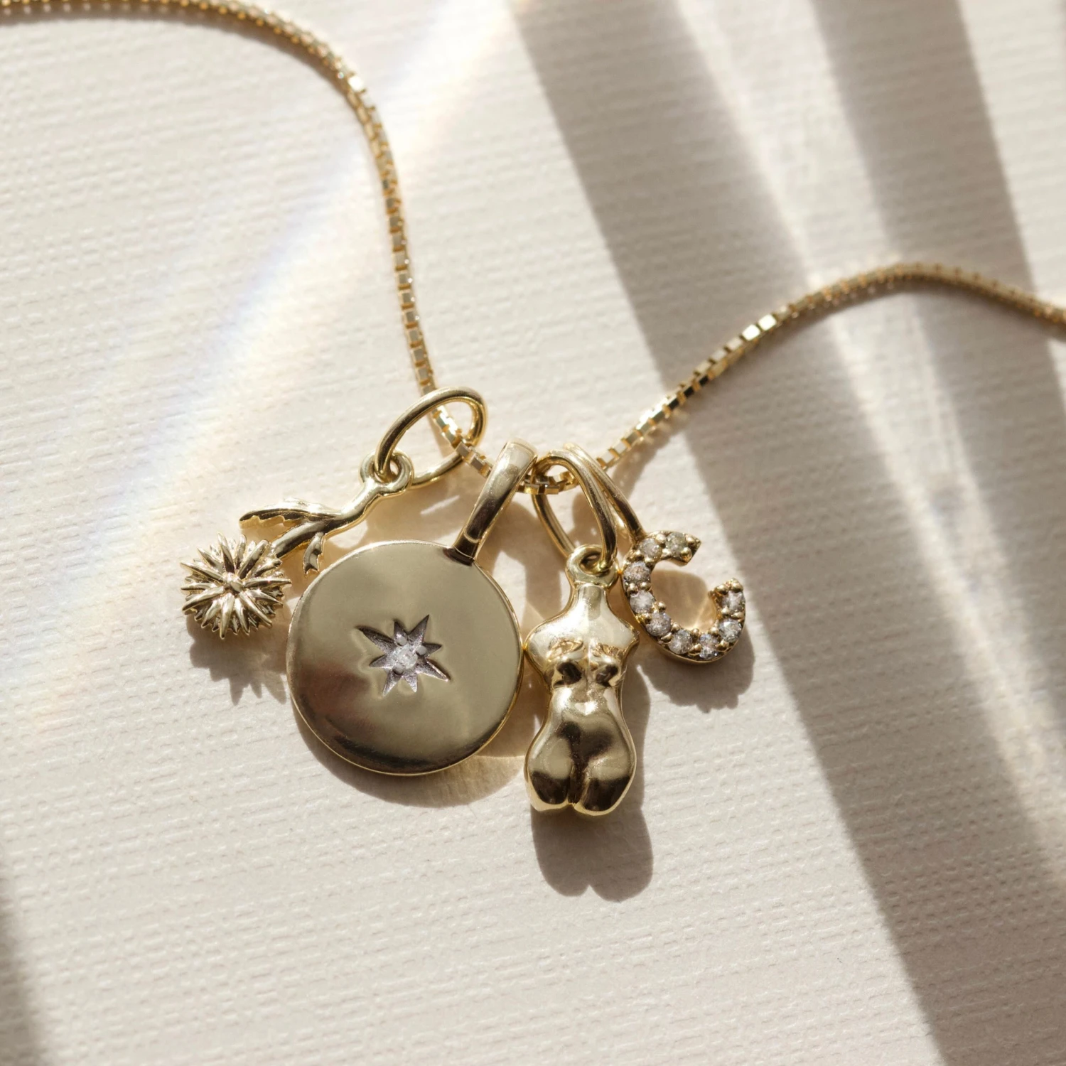 Star Set Diamond Engravable Coin Pendant 3 Star Set Diamond Engravable Coin Pendant - Image 3