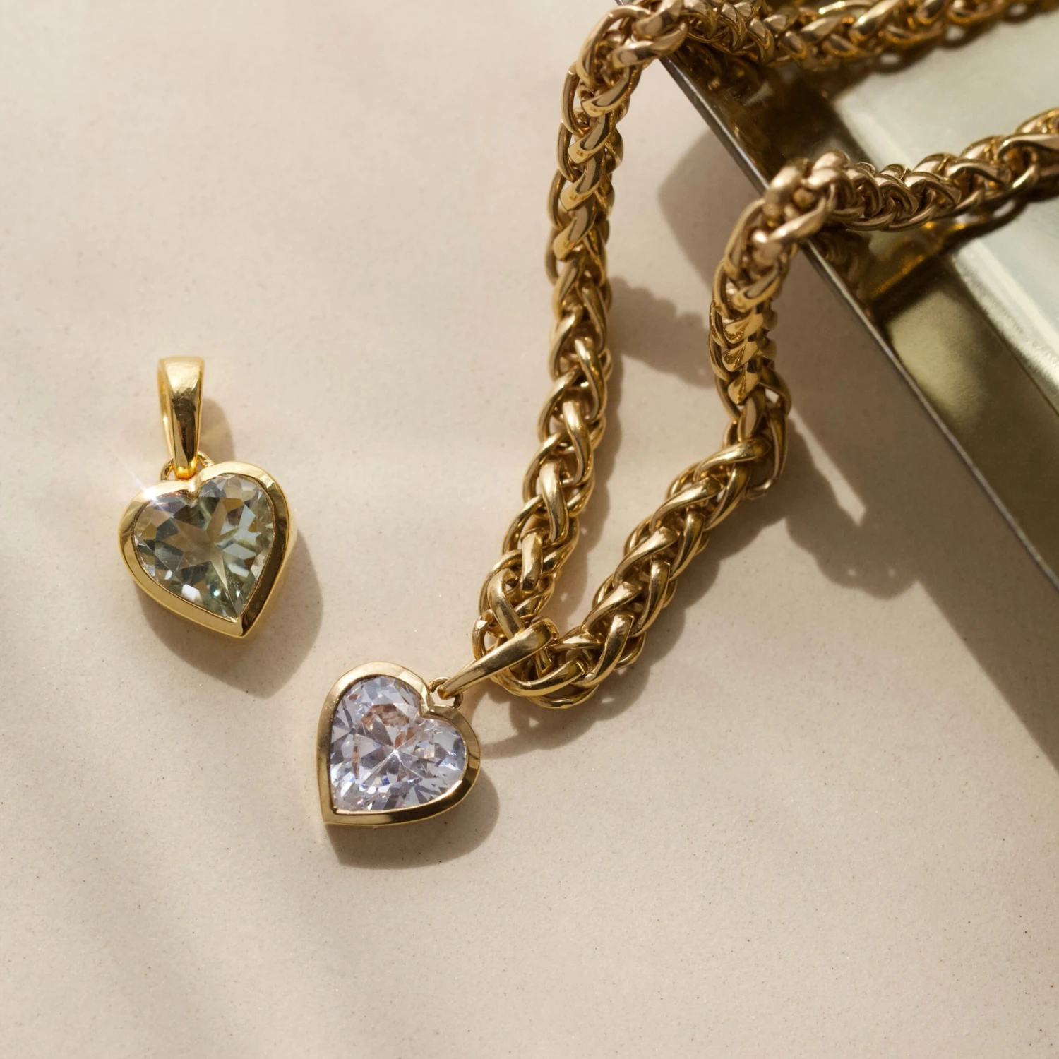 Garden Party Green Amethyst Heart Pendant 3 Garden Party Green Amethyst Heart Pendant - Image 3