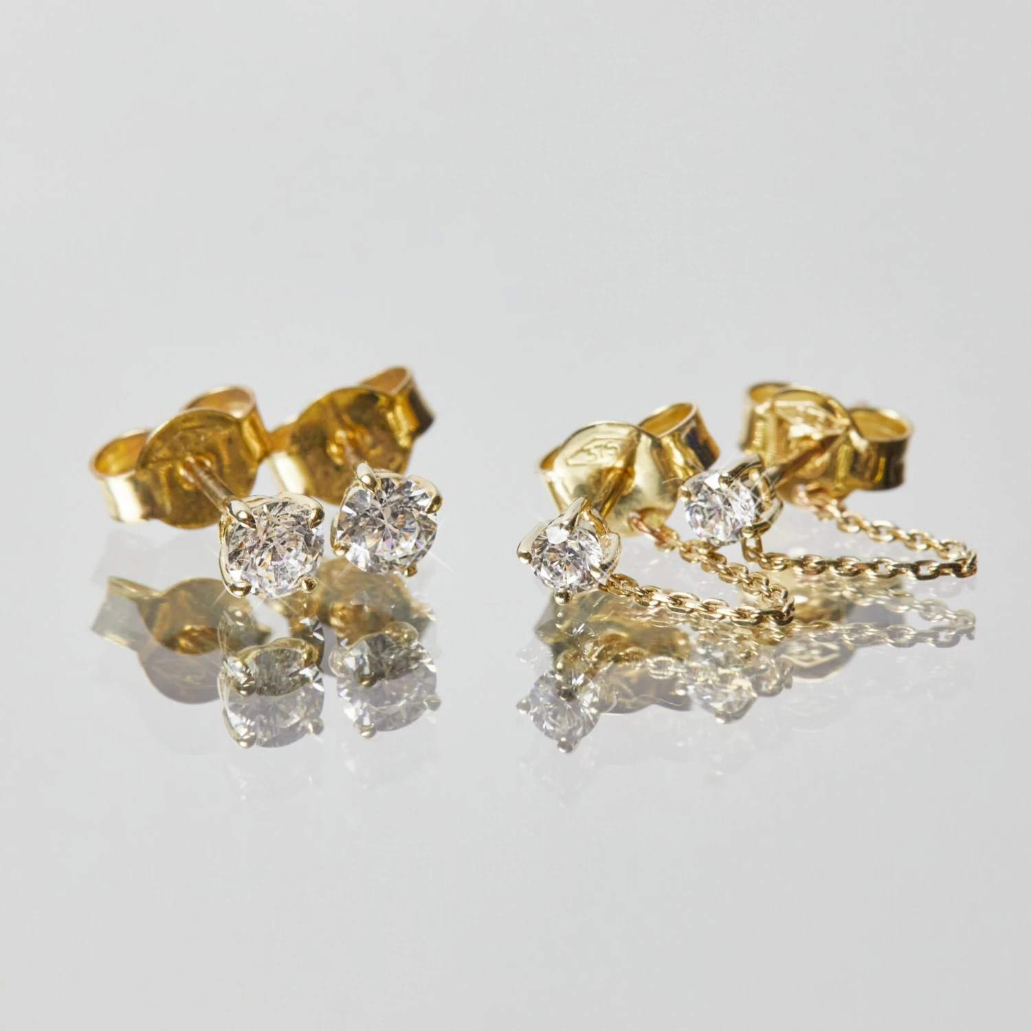 Cubic Zirconia Studs 5 Cubic Zirconia Studs - Image 5