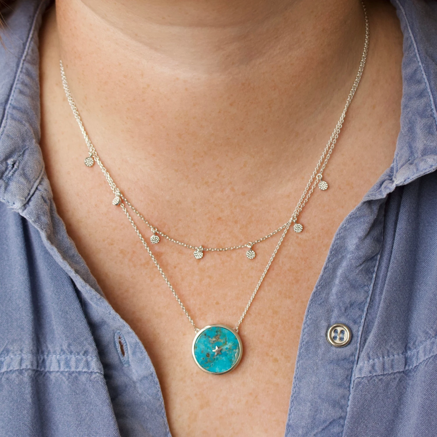 Night Sky Turquoise Necklace 5 Night Sky Turquoise Necklace - Image 5