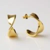 Vintage Twist Hoop Earrings