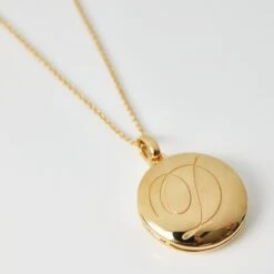 Engraved Initial Locket Necklace With Diamond Detail -Carrie Elizabeth 230206 CE SS23 Earrings 8144 v1 scaled