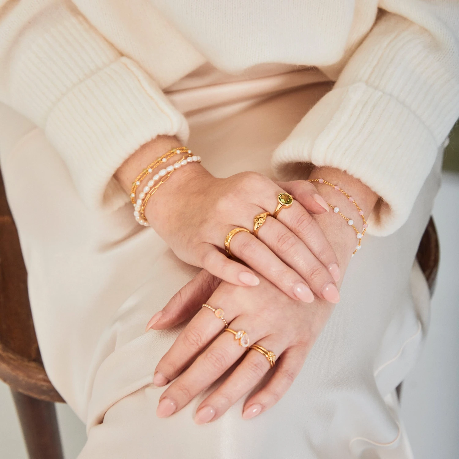 Zoe Sugg Courage Intention Ring In Peridot 5 Zoe Sugg Courage Intention Ring In Peridot - Image 5