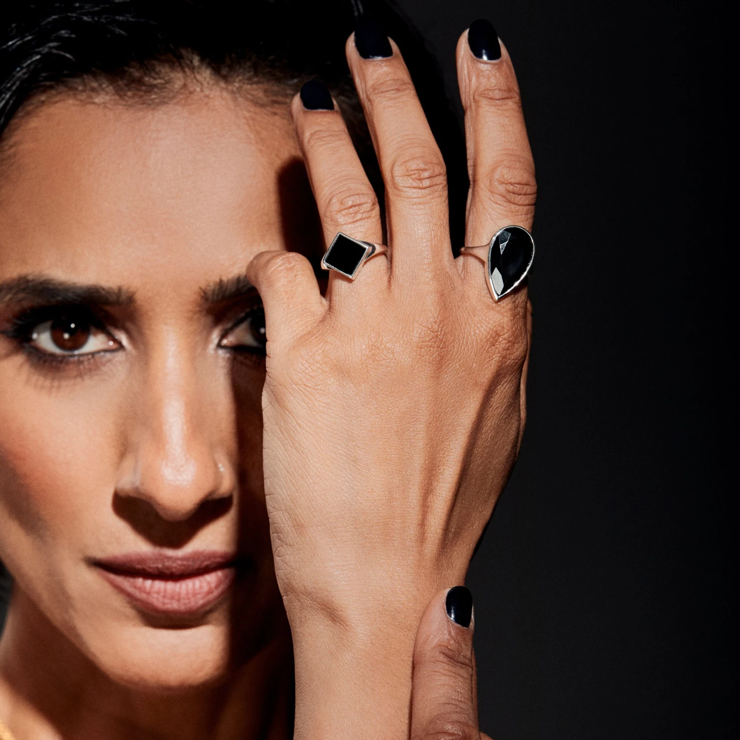Anita Rani Shakti Hematite Empowerment Ring 2 Anita Rani Shakti Hematite Empowerment Ring - Image 2