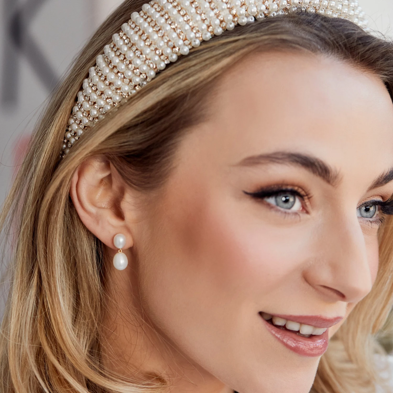 Arabella Pearl Drop Earrings 7 Arabella Pearl Drop Earrings - Image 7