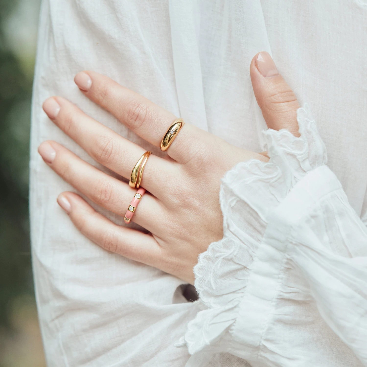 Guiding Star Set Diamond Band 2 Guiding Star Set Diamond Band - Image 2