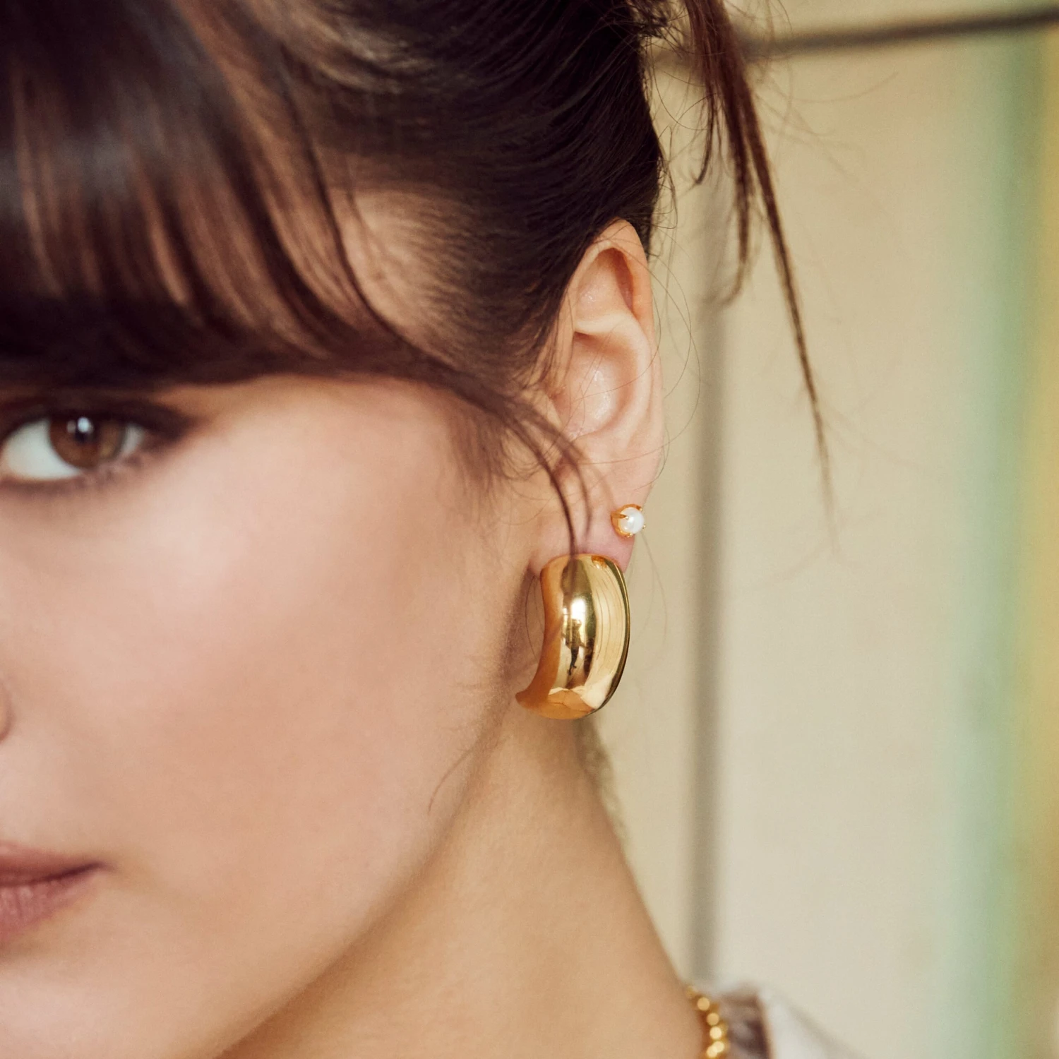 Statement Dome Stud Earrings 2 Statement Dome Stud Earrings - Image 2