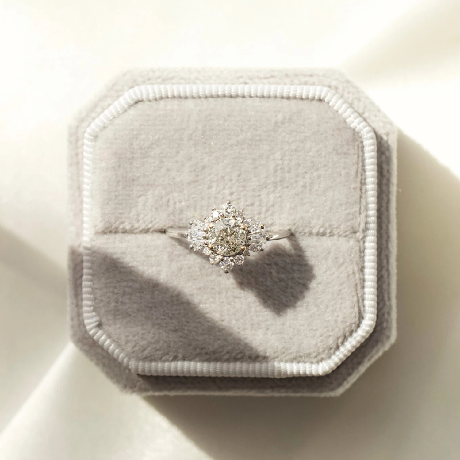 Aria Salt & Pepper Diamond Ring 8 Aria Salt & Pepper Diamond Ring - Image 8