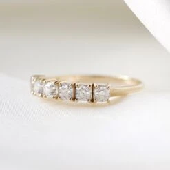 Emily Moissanite Half Eternity Ring -Carrie Elizabeth 4034F9DC 7897 4DF1 A733 F34B3EBD36B4 ba93c885 77bf 4a09 93e1 604d61dbb8c8