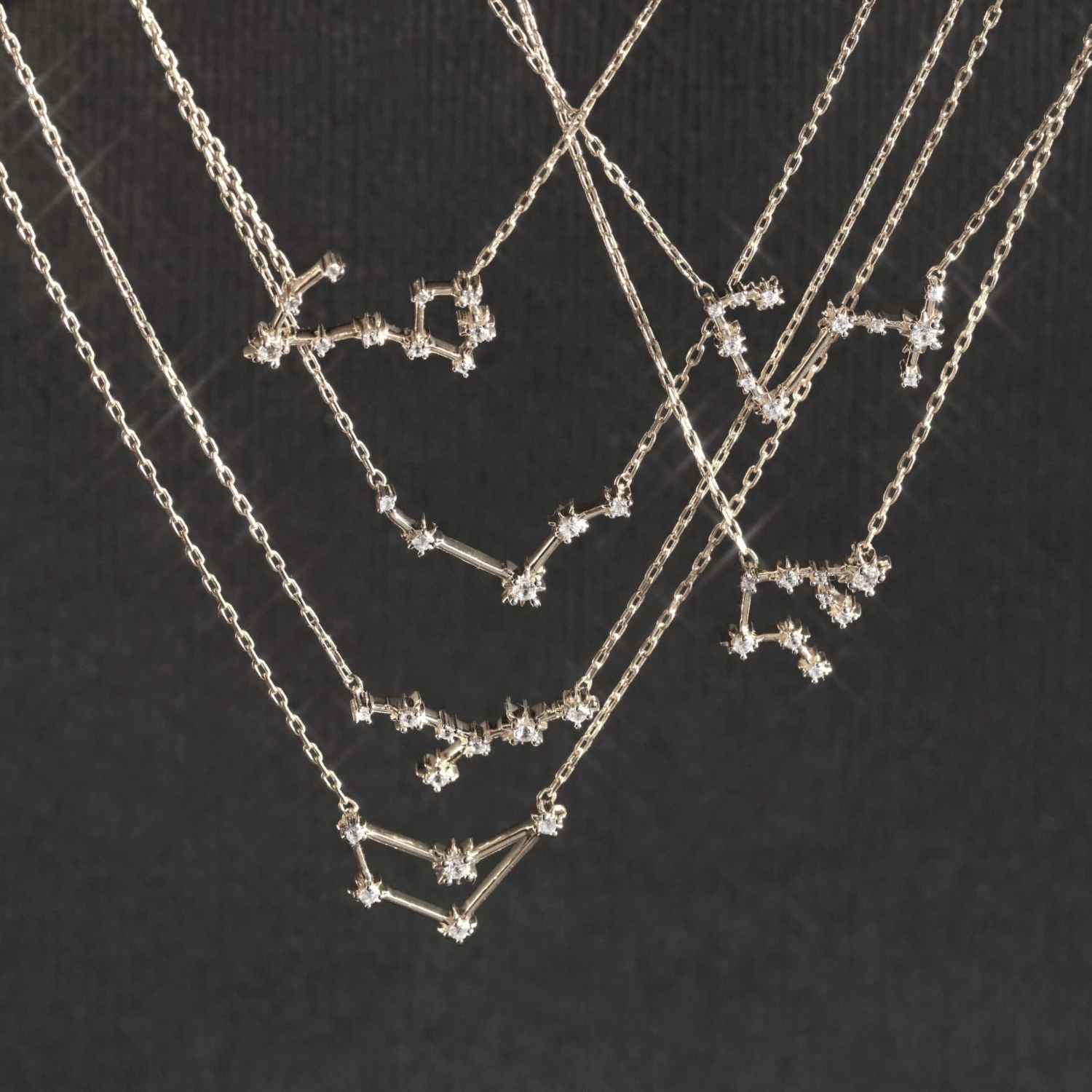 Zodiac Diamond Constellation Necklace 3 Zodiac Diamond Constellation Necklace - Image 3
