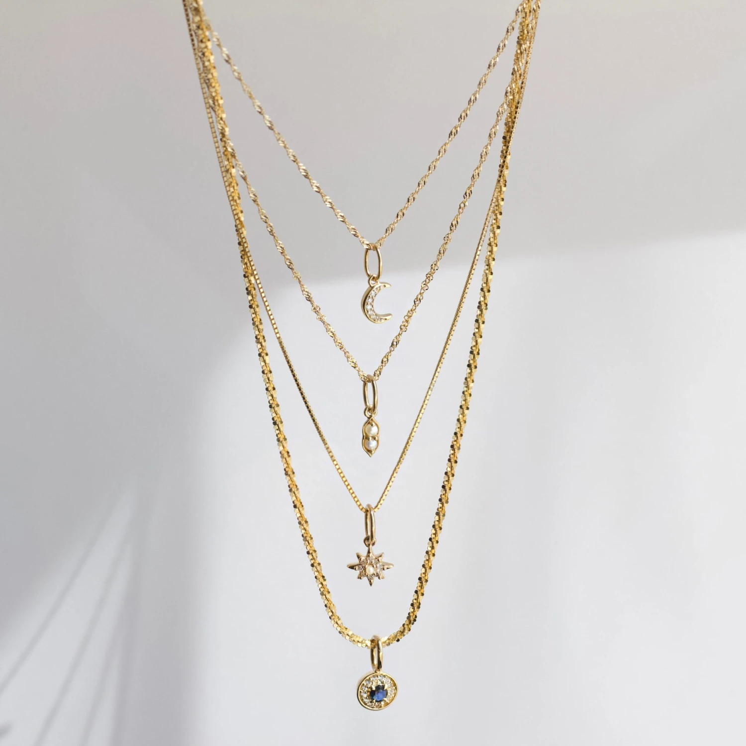 Diamond Crescent Moon Charm 6 Diamond Crescent Moon Charm - Image 6