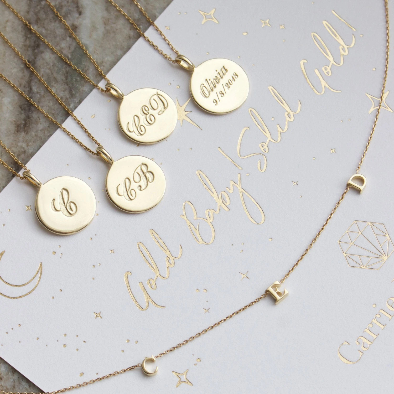 Custom Made Initial Necklace 5 Custom Made Initial Necklace - Image 5