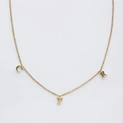 Custom Made Drop Initial Necklace