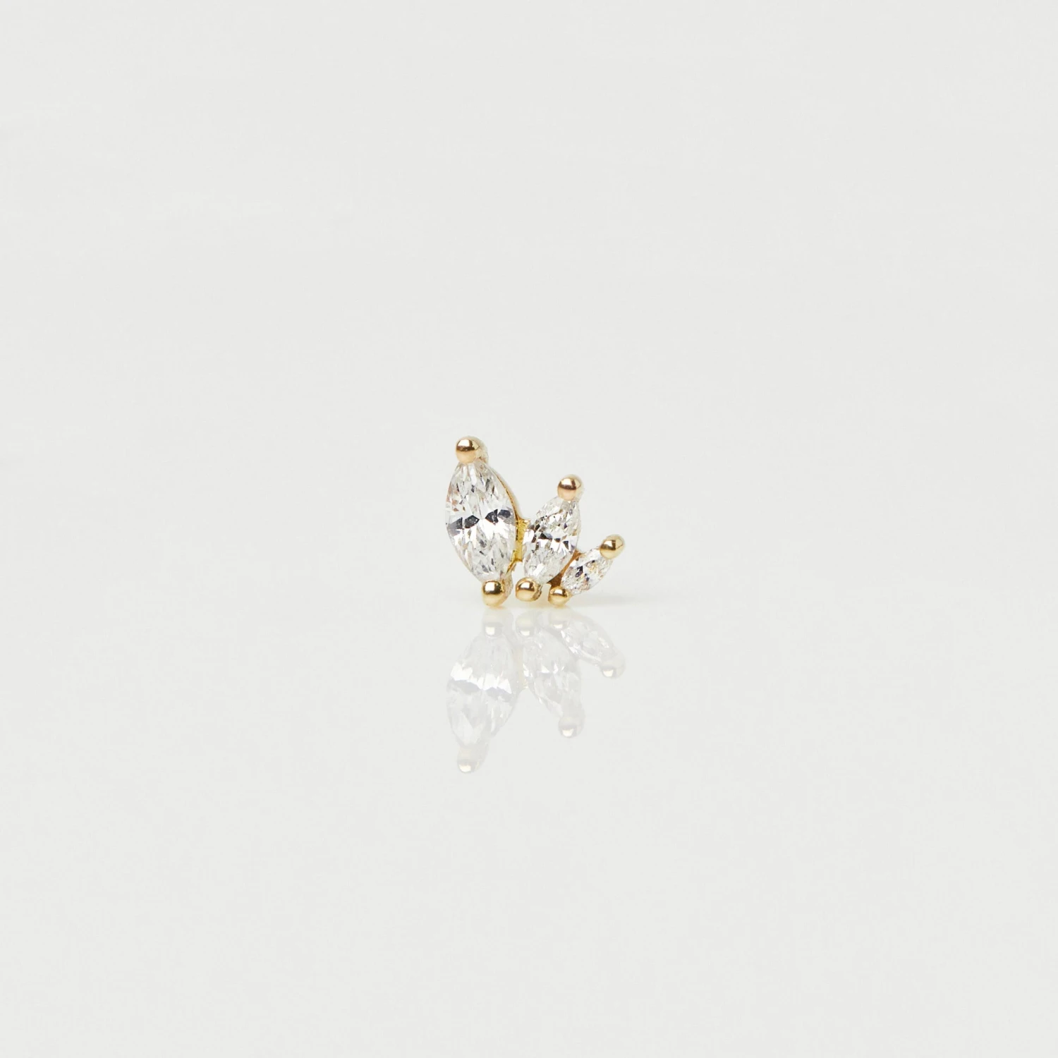 Cosmic Ray Flat Back Earring 1 Cosmic Ray Flat Back Earring