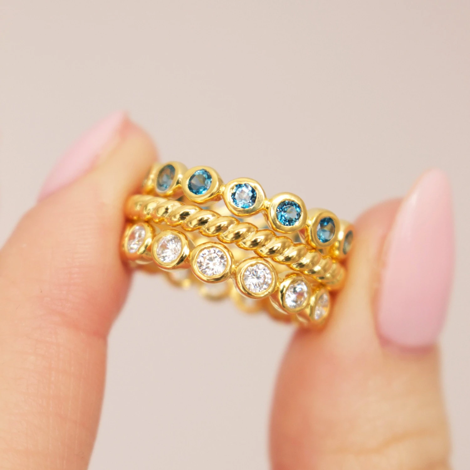 Bezel Set Cubic Zirconia Eternity Ring 9 Bezel Set Cubic Zirconia Eternity Ring - Image 9