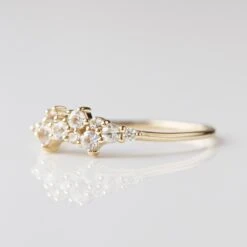 Celestia Sapphire & Diamond Scatter Ring 21 Celestia Sapphire & Diamond Scatter Ring -Carrie Elizabeth 7 deed0d81 730b 49a6 8e10 809a8052ab3e