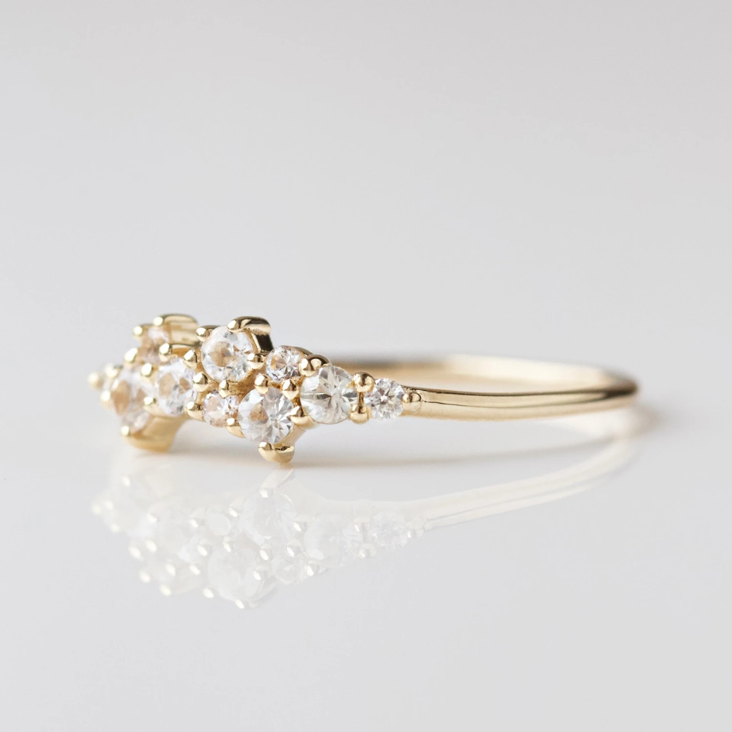 Celestia Sapphire & Diamond Scatter Ring 11 Celestia Sapphire & Diamond Scatter Ring - Image 11