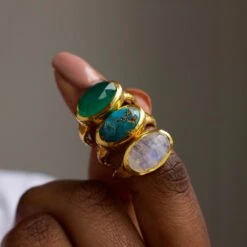 Santorini Faceted Copper Turquoise Statement Ring -Carrie Elizabeth 8A7AD2B3 4D5F 4A6B BB83 9197B215CC12 scaled