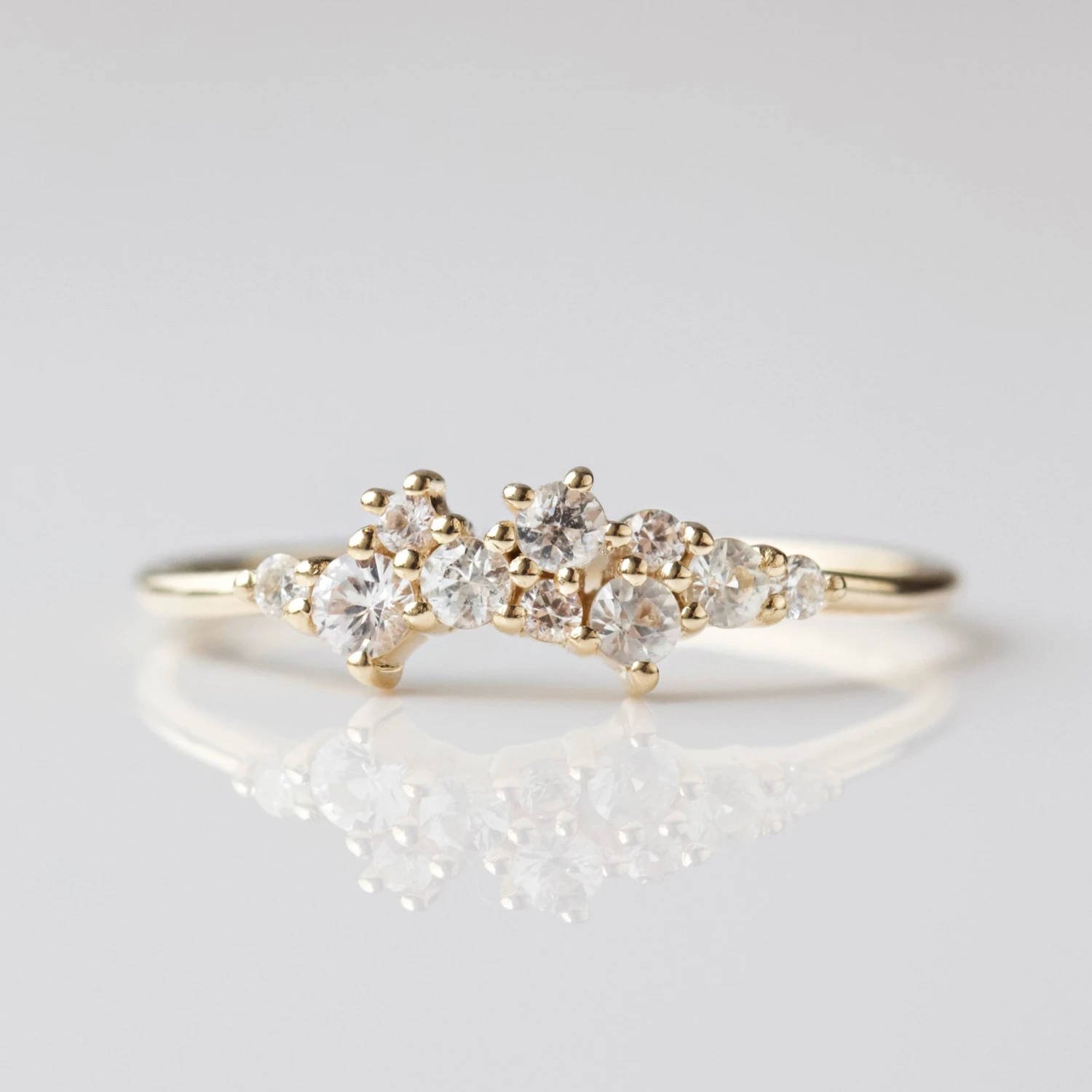 Celestia Sapphire & Diamond Scatter Ring 1 Celestia Sapphire & Diamond Scatter Ring