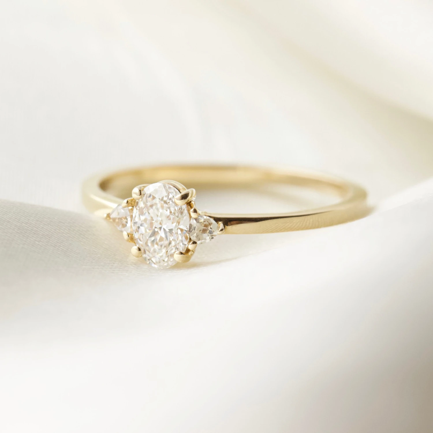 Paloma Lab Grown Diamond & White Sapphire Ring 5 Paloma Lab Grown Diamond & White Sapphire Ring - Image 5