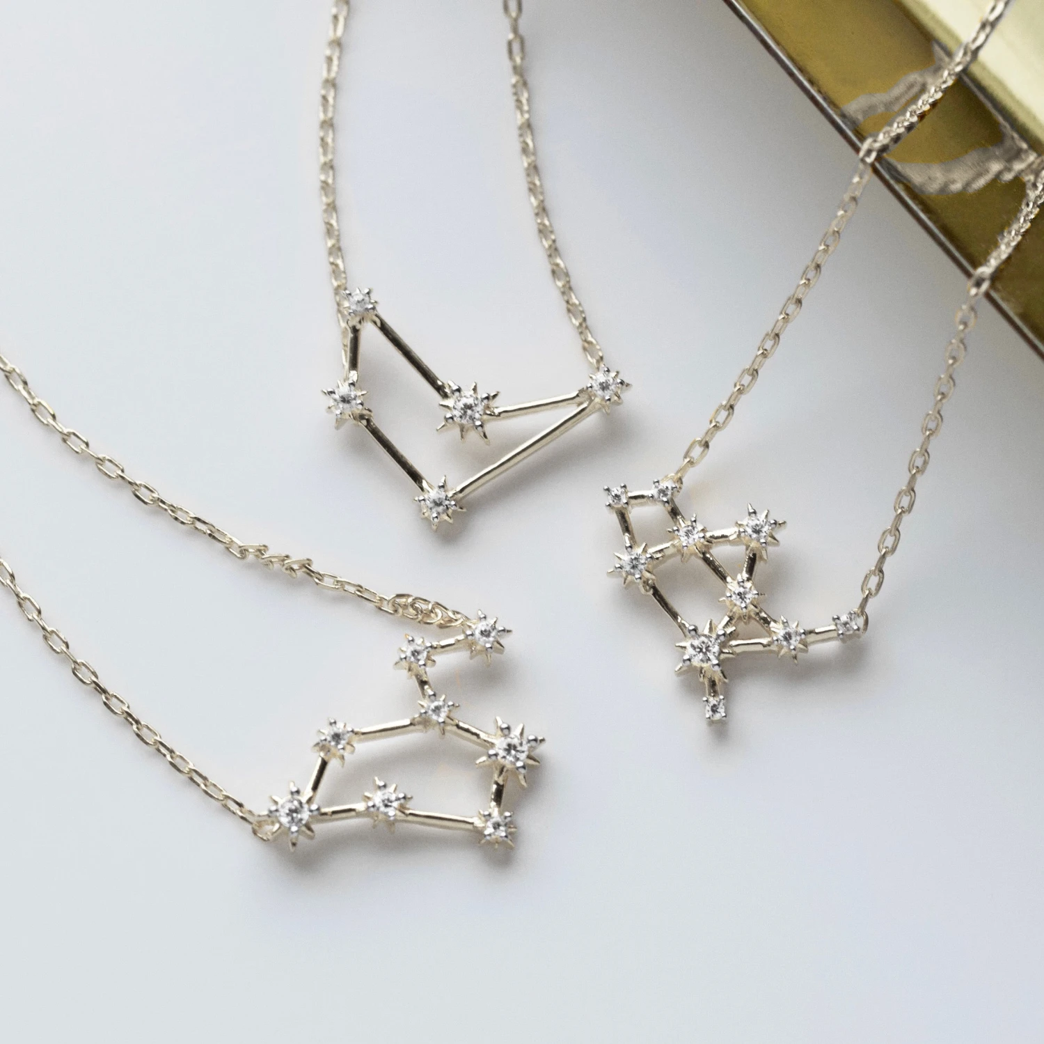 Zodiac Diamond Constellation Necklace 4 Zodiac Diamond Constellation Necklace - Image 4