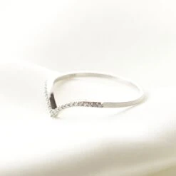 Diamond Wishbone Stacking Ring 8 Diamond Wishbone Stacking Ring -Carrie Elizabeth 98044151 AF84 4E6D 871C C7B858439CD8