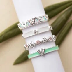 Izar Opal & Diamond Band- Size J -Carrie Elizabeth A1F68F29 3FF4 4319 9FC9 BD3D5FAE9D86 011c8f5f 50bc 470d ba6c 4442d17ed6c3 scaled