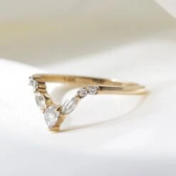 Pear Sapphire And Diamond Wedding Band -Carrie Elizabeth A7C4429E E9C2 43A9 A2D1 BD19A9A6A38Fcopy