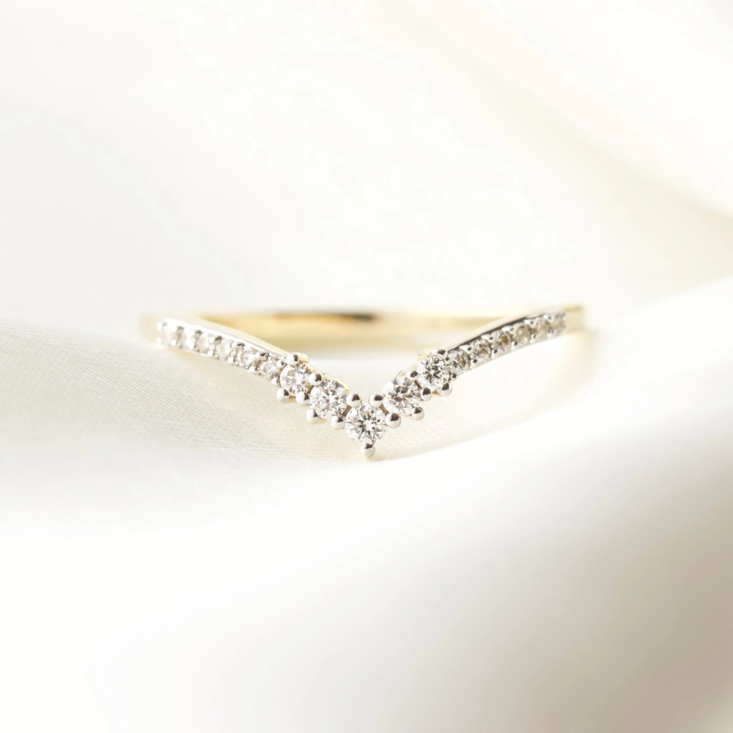 Diamond Crown Hugging Ring 1 Diamond Crown Hugging Ring