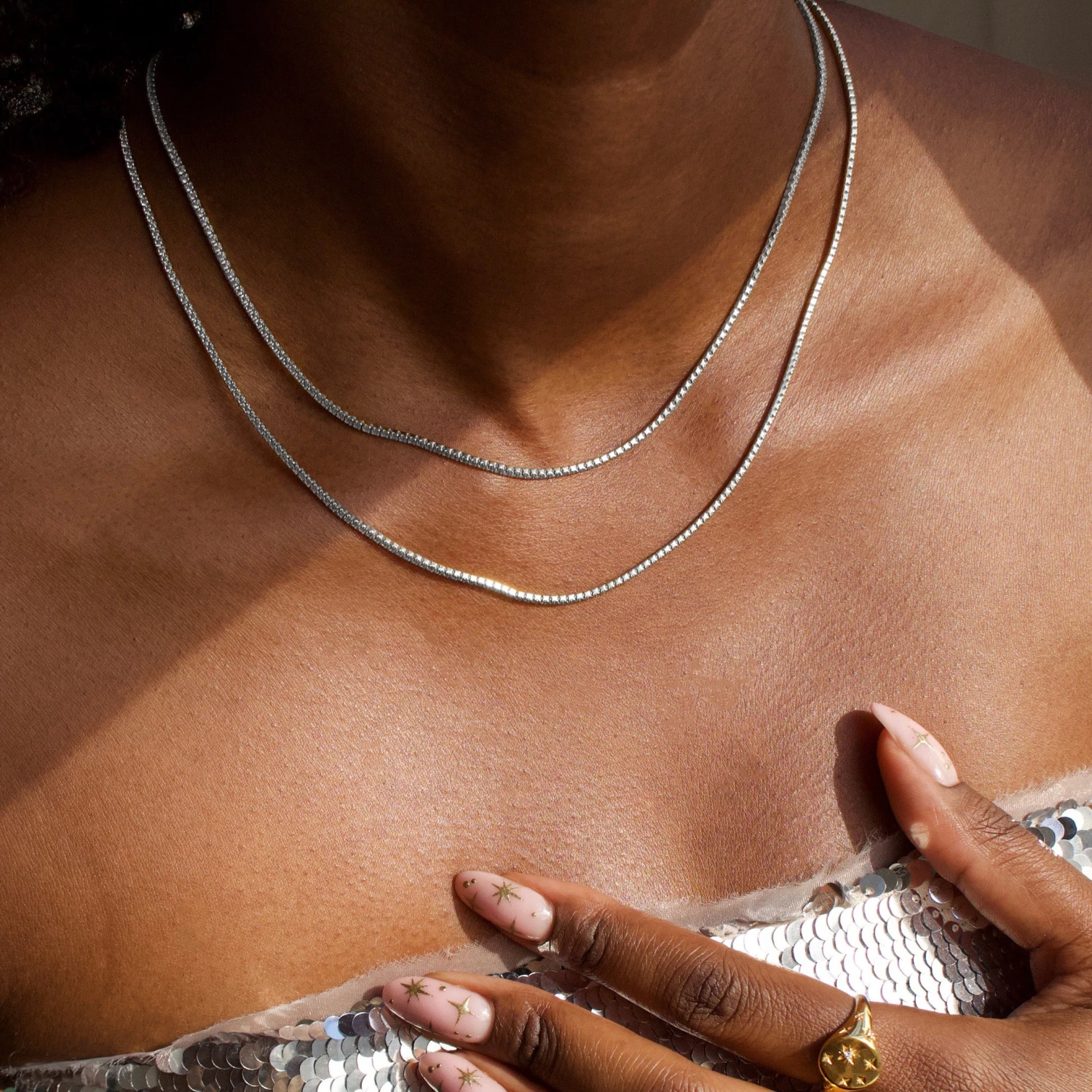 Dainty Tennis Necklace 2 Dainty Tennis Necklace - Image 2