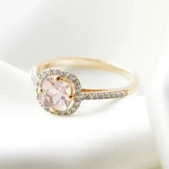 Juliet Morganite & Diamond Ring -Carrie Elizabeth BB21B608 C388 4831 A5E1 0A7827FC925E saskia