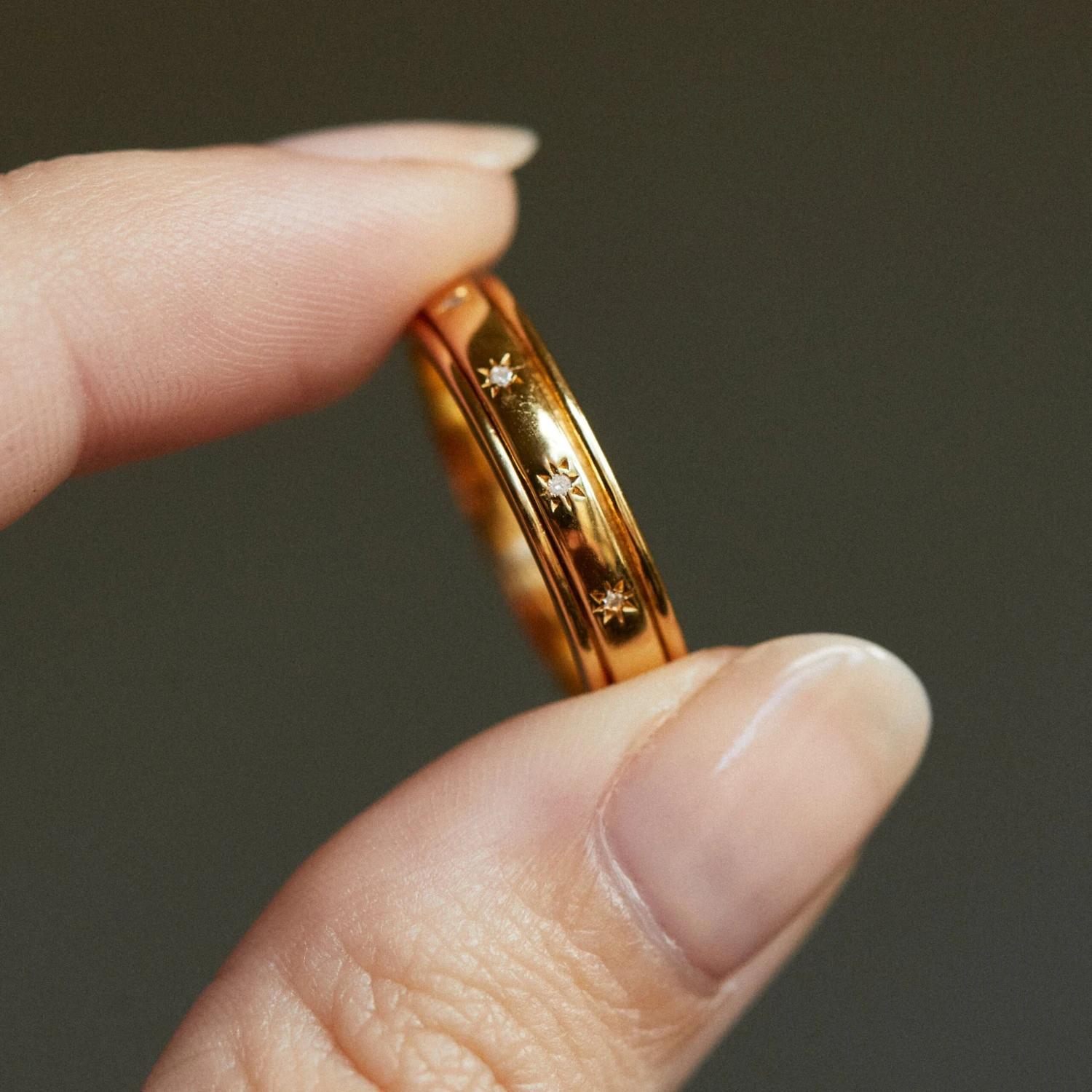 Star Set Spinning Ring 10 Star Set Spinning Ring - Image 10