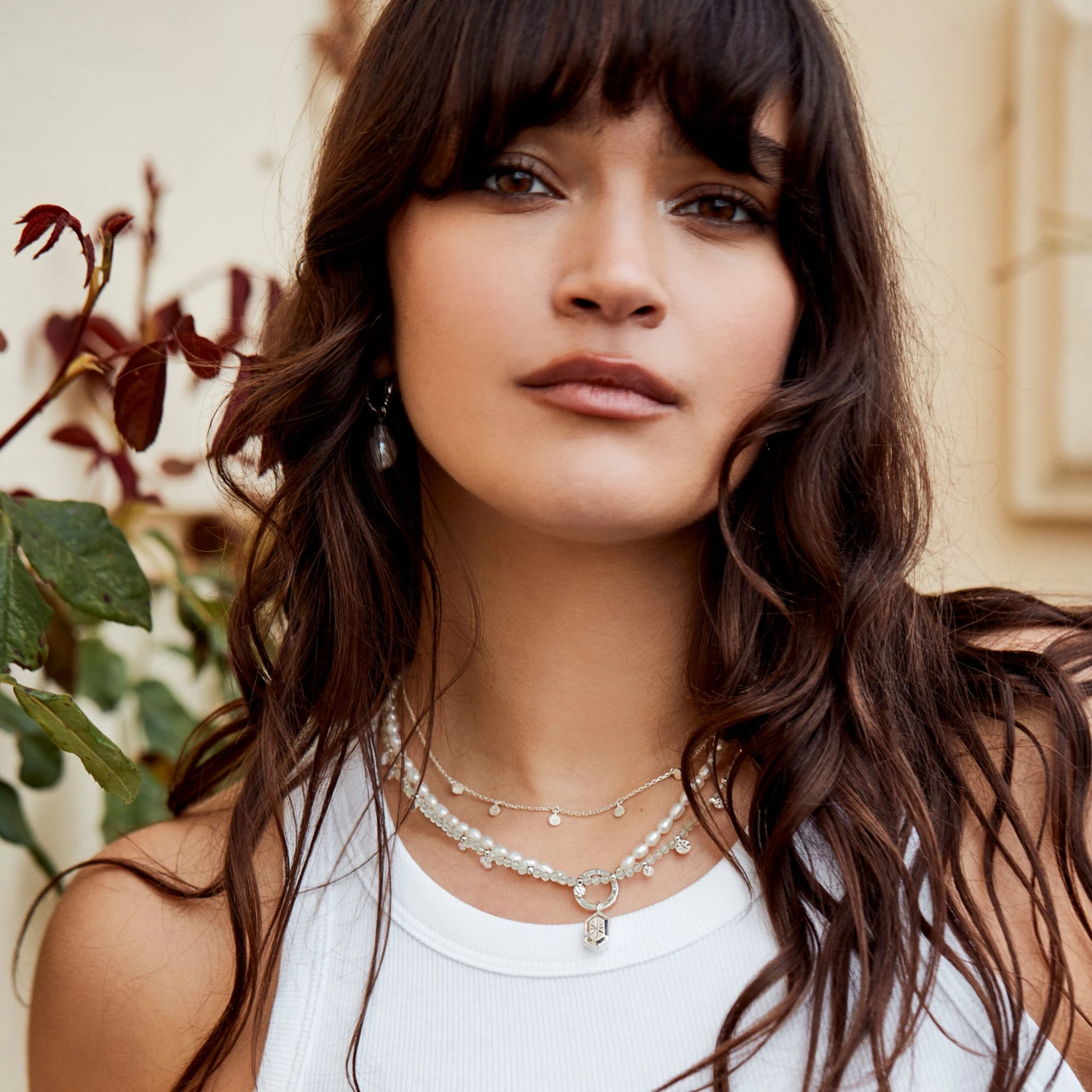 Prehnite Beaded Coin Necklace 4 Prehnite Beaded Coin Necklace - Image 4