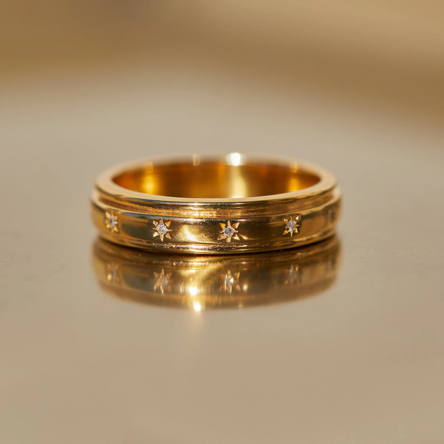 Star Set Spinning Ring 6 Star Set Spinning Ring - Image 6