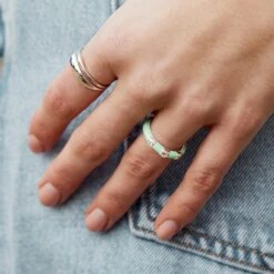 Organic Double Stacking Band 9 Organic Double Stacking Band -Carrie Elizabeth BH4A2072 v12 31bbbcb5 1b4b 46f6 baa8 621b9968d27f