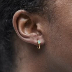 Marquise Shape Fern Green Topaz Claw Set Hoops 10 Marquise Shape Fern Green Topaz Claw Set Hoops -Carrie Elizabeth BH4A2534 sq