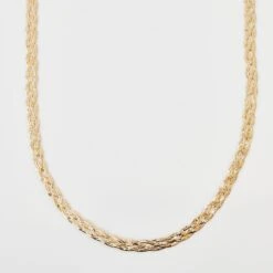 Diamond Cut Braid Chain Necklace