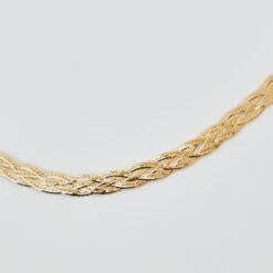 Diamond Cut Braid Chain Necklace 28 Diamond Cut Braid Chain Necklace -Carrie Elizabeth BH4A6218 v4 scaled