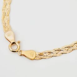 Diamond Cut Braid Chain Bracelet -Carrie Elizabeth BH4A6240 v4 scaled