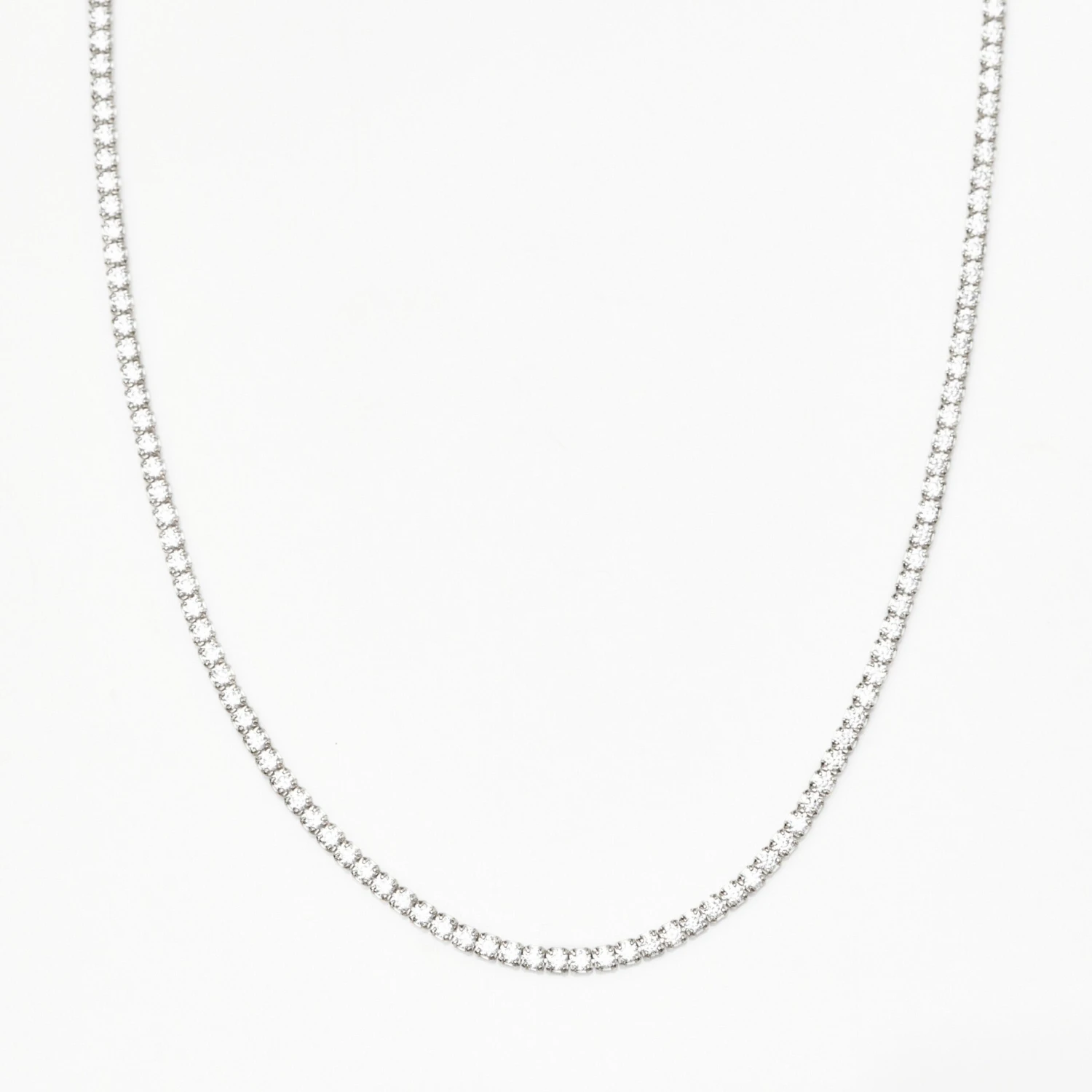 Dainty Tennis Necklace 1 Dainty Tennis Necklace