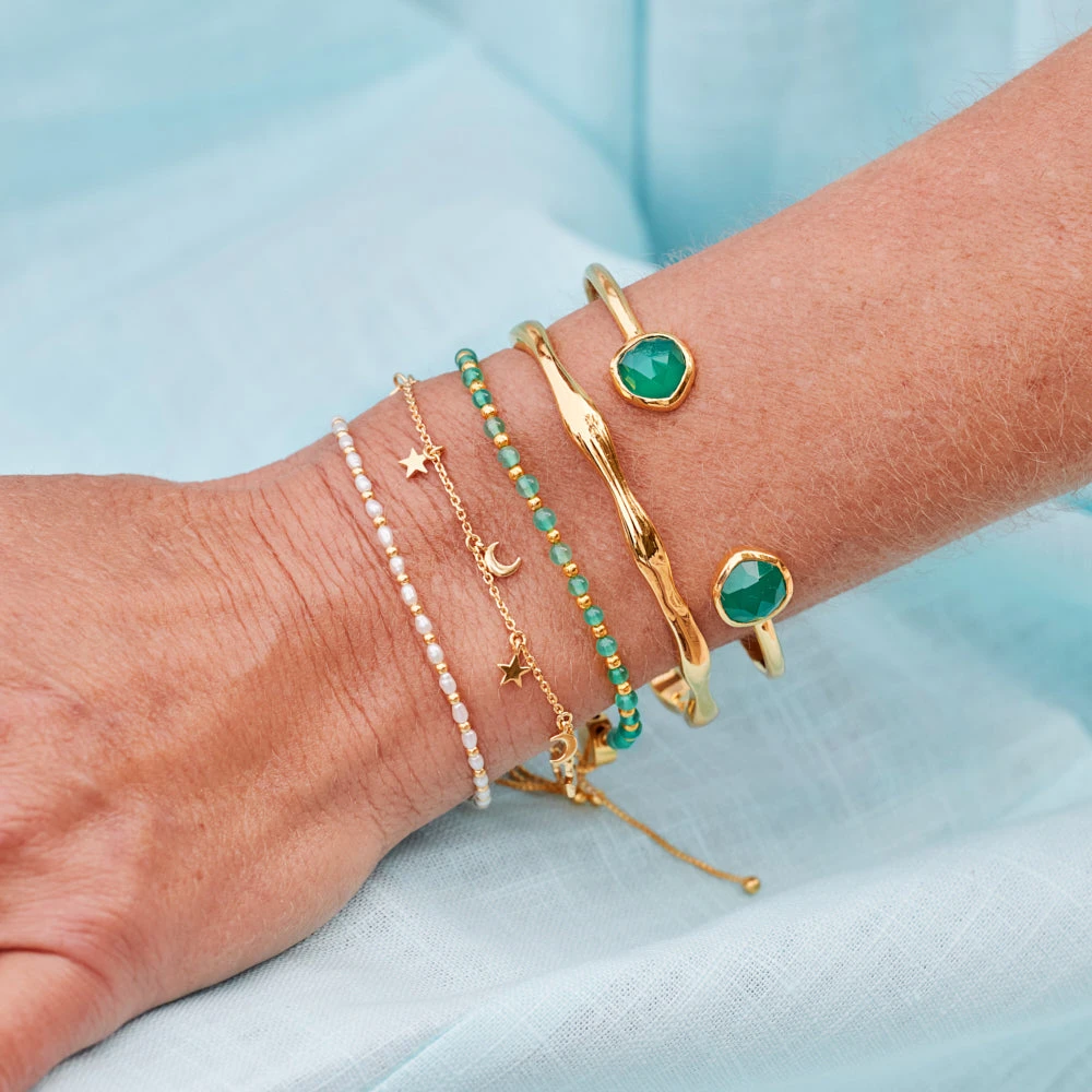 Rice Pearl Beaded Slider Bracelet 8 Rice Pearl Beaded Slider Bracelet - Image 8