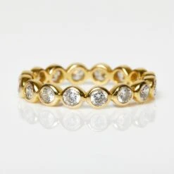 Bezel Set Cubic Zirconia Eternity Ring