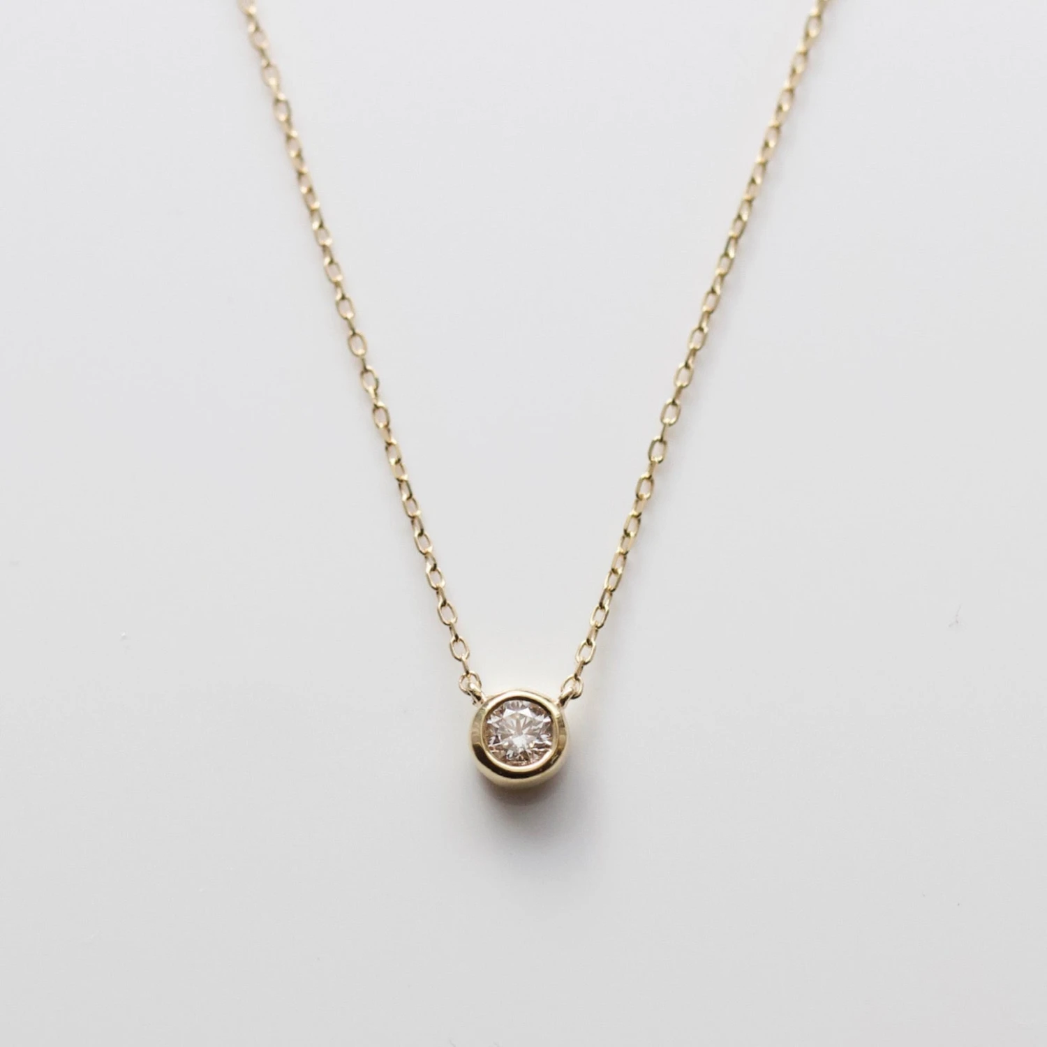 Diamond Solitaire Necklace 1 Diamond Solitaire Necklace