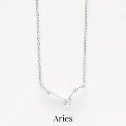 Zodiac Diamond Constellation Necklace 26 Zodiac Diamond Constellation Necklace -Carrie Elizabeth CarrieElizabethConstellationNecklaceAries 2
