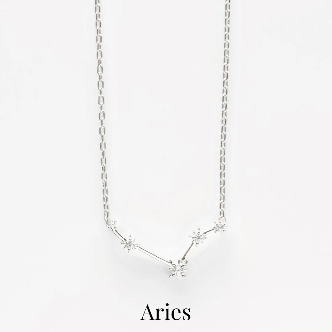 Zodiac Diamond Constellation Necklace 8 Zodiac Diamond Constellation Necklace - Image 8