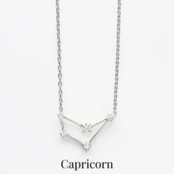 Zodiac Diamond Constellation Necklace 35 Zodiac Diamond Constellation Necklace -Carrie Elizabeth CarrieElizabethConstellationNecklaceCapricorn 2