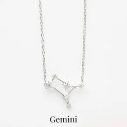 Zodiac Diamond Constellation Necklace 28 Zodiac Diamond Constellation Necklace -Carrie Elizabeth CarrieElizabethConstellationNecklaceGemini 2