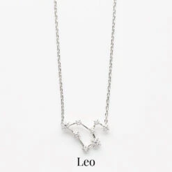 Zodiac Diamond Constellation Necklace 30 Zodiac Diamond Constellation Necklace -Carrie Elizabeth CarrieElizabethConstellationNecklaceLeo 2