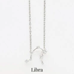 Zodiac Diamond Constellation Necklace 32 Zodiac Diamond Constellation Necklace -Carrie Elizabeth CarrieElizabethConstellationNecklaceLibra 2
